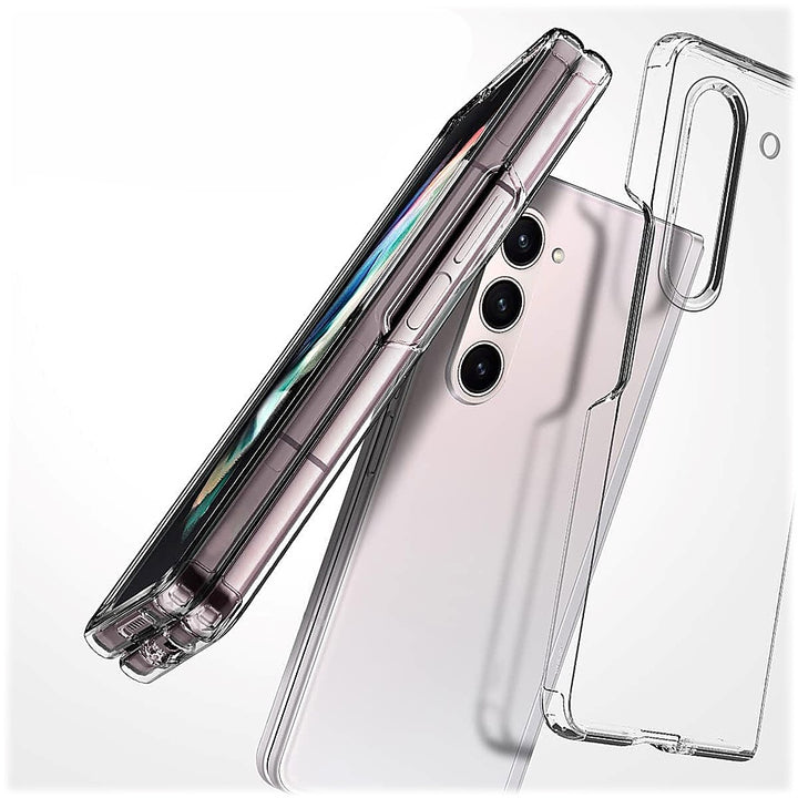 SaharaCase - Hybrid-Flex Hard Shell Series Case for Samsung Galaxy Z Fold5 - Clear_5