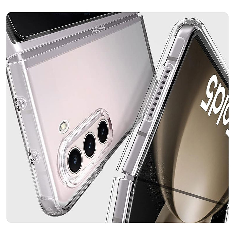 SaharaCase - Hybrid-Flex Hard Shell Series Case for Samsung Galaxy Z Fold5 - Clear_4