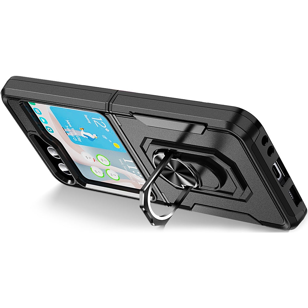 SaharaCase - Heavy Duty Kickstand Case for Samsung Galaxy Z Flip5 - Black_6