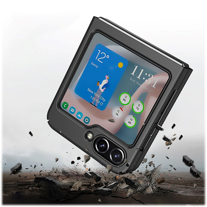 SaharaCase - Anti-Slip Slim with Belt Clip Case for Samsung Galaxy Z Flip5 - Black_1