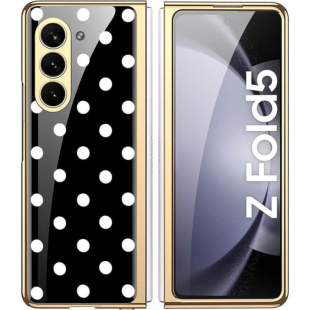 SaharaCase - Marble Series Case for Samsung Galaxy Z Fold5 - Black/White_5