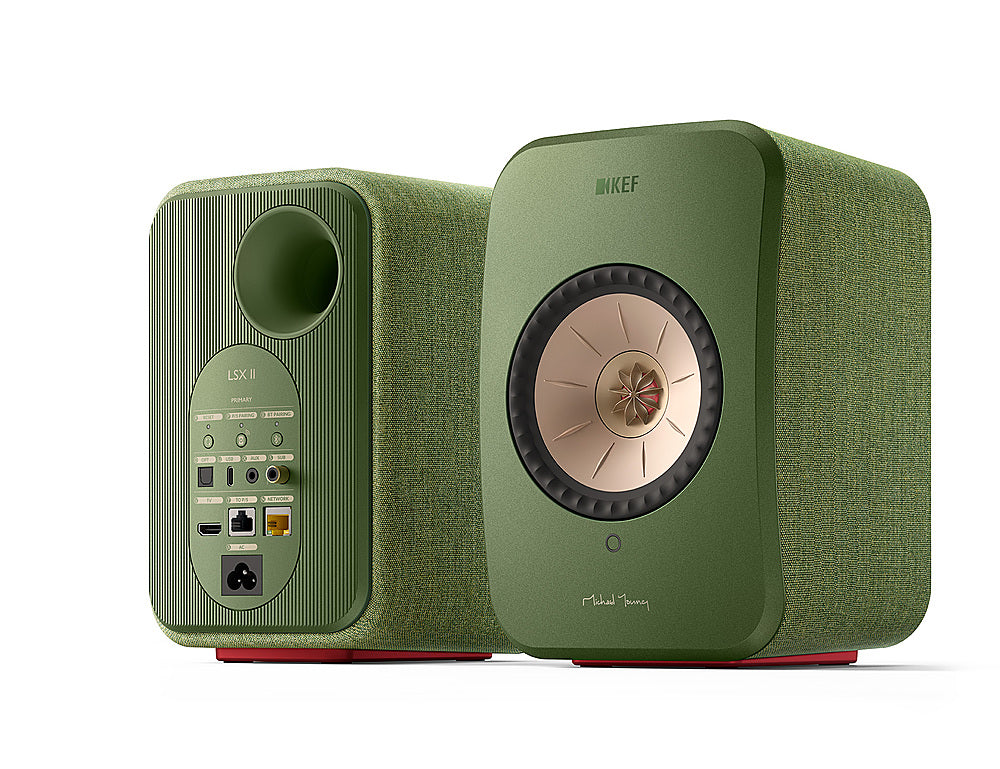 KEF - LSXII Wireless Bookshelf Speakers Pair - Green_1