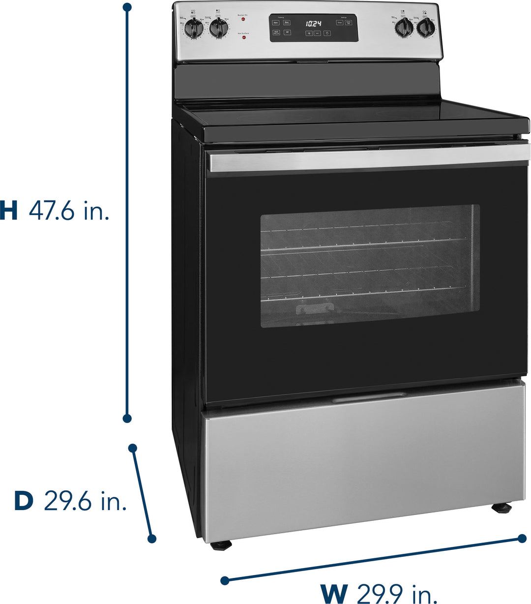 Insignia™ - 5 Cu. Ft. Freestanding Electric Range - Stainless Steel_5