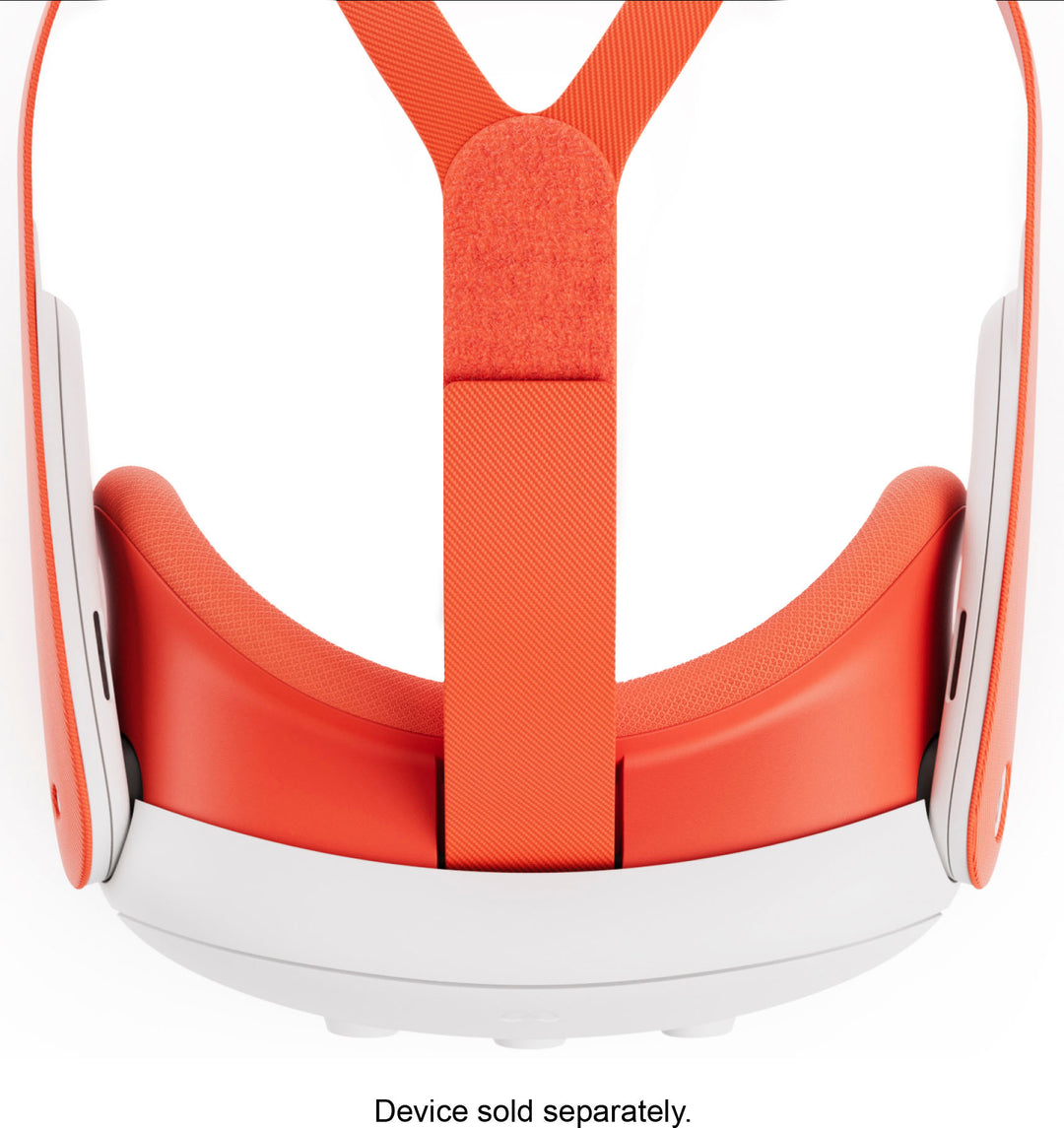 Meta - Quest 3 Facial Interface & Head Strap - Blood Orange_3