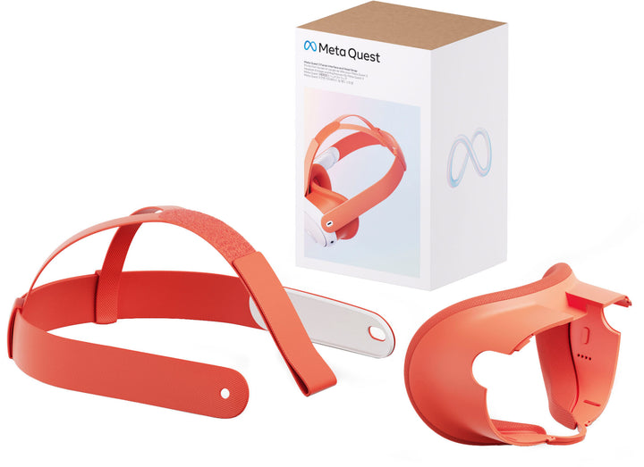 Meta - Quest 3 Facial Interface & Head Strap - Blood Orange_0