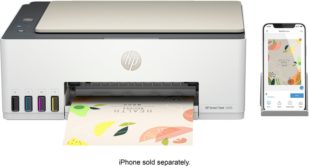 HP - Smart Tank 5000 Wireless All-in-One Supertank Inkjet Printer with up to 2 Years of Ink Included_8