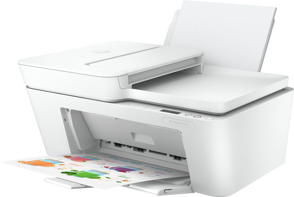 HP - DeskJet 4132e Wireless All-in-One Inkjet Printer with 3 months of Instant Ink Included with HP+ - White_1