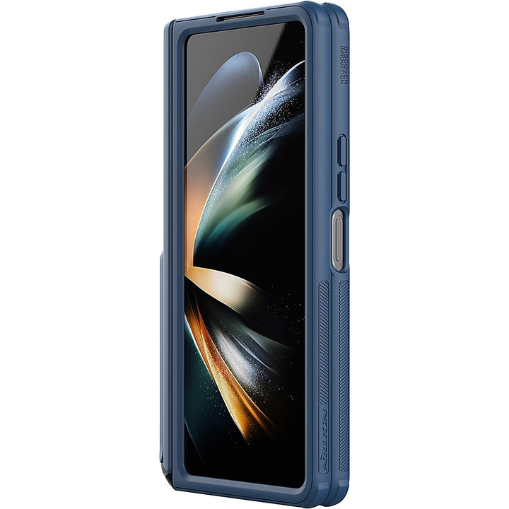 SaharaCase - GRIP Series with Kickstand and Stylus Compatibility Case for Samsung Galaxy Z Fold5 - Blue_4