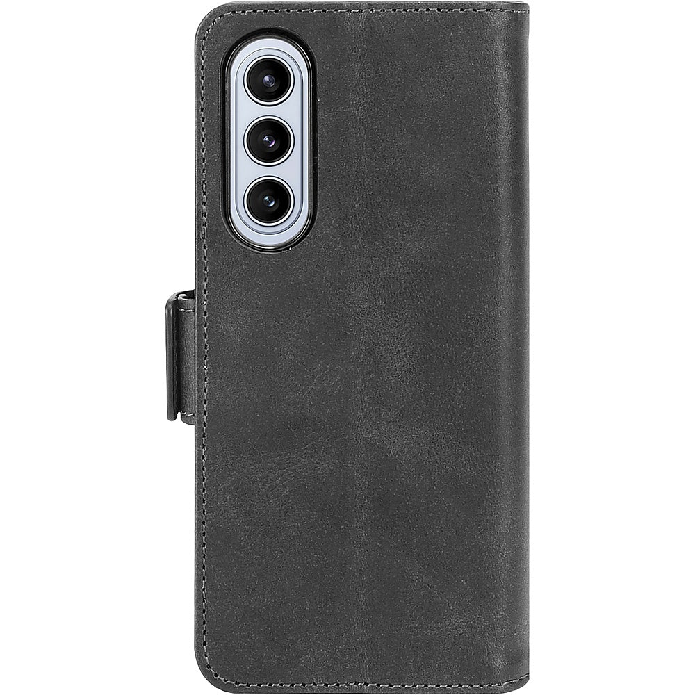 SaharaCase - Leather Folio Wallet Case for Samsung Galaxy Z Fold5 - Black_5