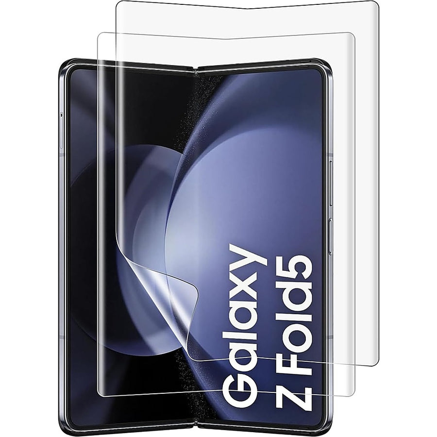 SaharaCase - ZeroDamage Ultra Strong+ Tempered Glass + Film Screen Protector for Samsung Galaxy Z Fold5 (2-Pack) - Clear_0