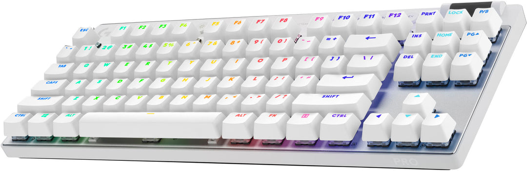 Logitech - PRO X TKL LIGHTSPEED Wireless Mechanical Tactile Switch Gaming Keyboard with LIGHTSYNC RGB - White_0