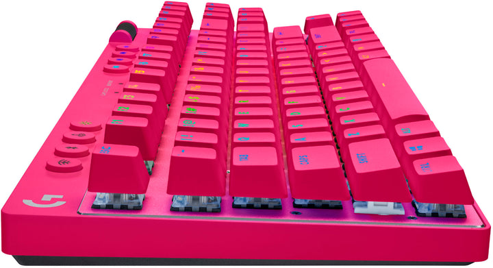 Logitech - PRO X TKL LIGHTSPEED Wireless Mechanical Tactile Switch Gaming Keyboard with LIGHTSYNC RGB - Magenta_1