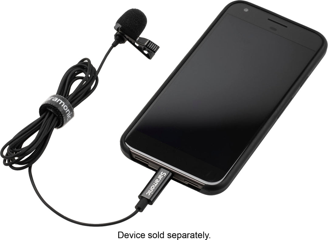 Saramonic - Lavalier Mic w/ USB-C Output, 6.6' Cable & USB Adapter for Mobile Devices & Computers_2