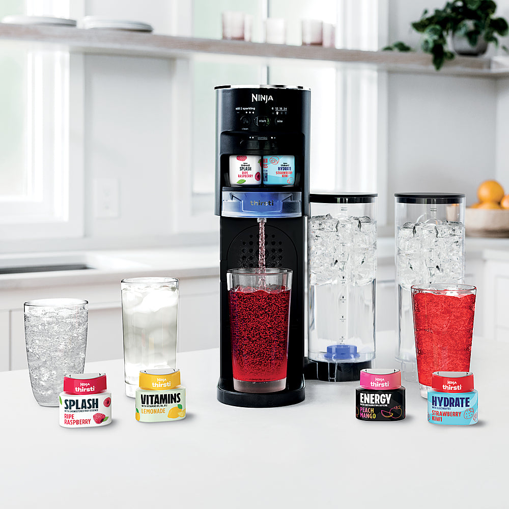 Ninja - Thirsti Drink System, makes Sparkling and Still Water, 6-oz. to 24-oz Sizes - Black_2