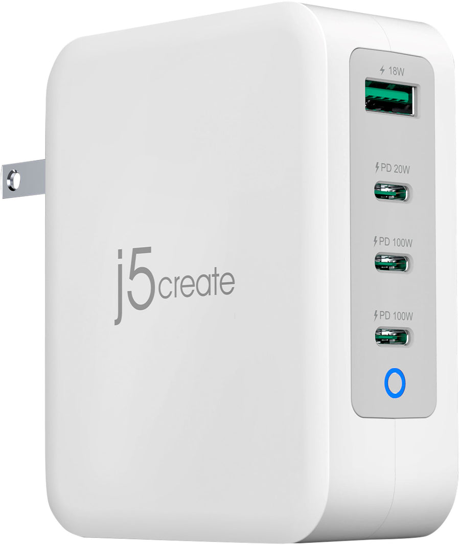 j5create - 130W GaN USB-C 4-Port Charger - Black_0