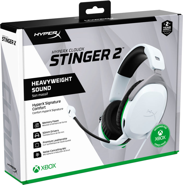 HyperX - CloudX Stinger 2 Gaming Headset for Xbox - White_5