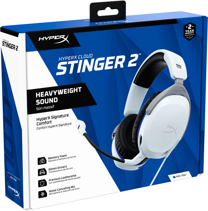 HyperX - Cloud Stinger 2 Gaming Headset for PS5 and PS4 - White_4