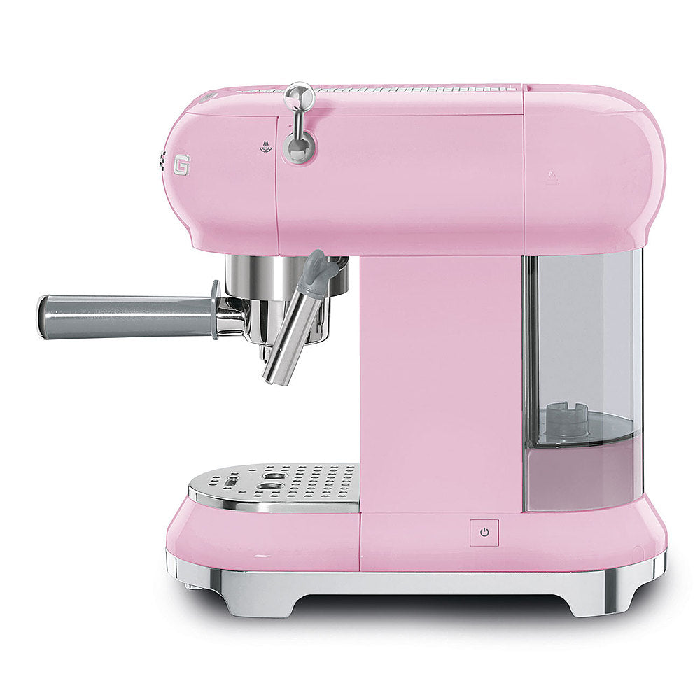 SMEG - ECF01 Semi-Automatic 15 bar pressure Espresso Machine - Pink_1