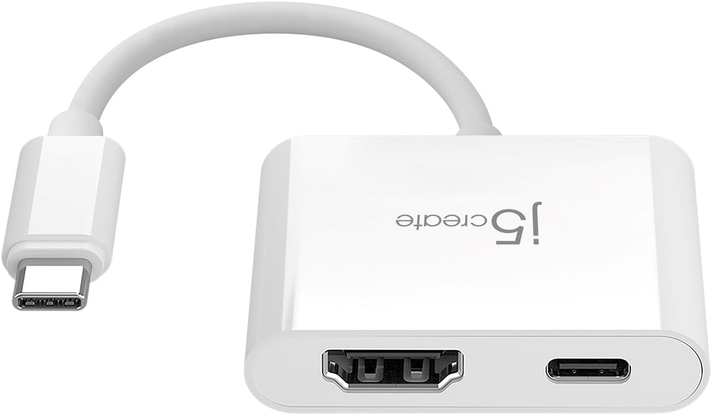 j5create - USB-C to 4K HDMI with Power Delivery  Adapter - White_1