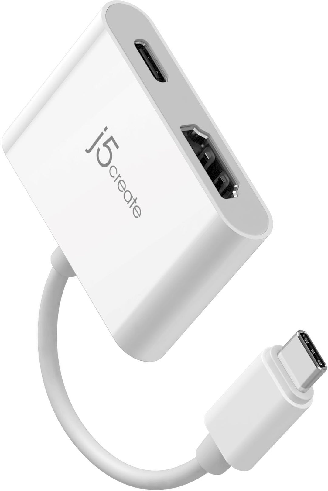 j5create - USB-C to 4K HDMI with Power Delivery  Adapter - White_3