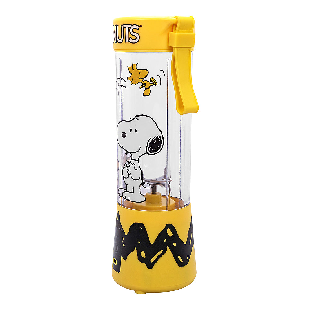 Uncanny Brands Peanuts Snoopy & Woodstock USB-Rechargeable Portable Blender - Yellow_1
