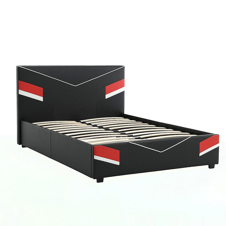 X Rocker - Orion eSports Gaming Bed Frame, Full - Black/Red_0