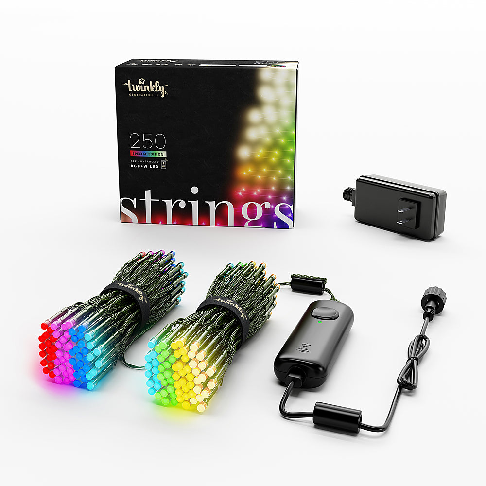 Twinkly - Smart Light Strings Special Edition 250 RGB+W LED Gen II, 65.6 ft - Soft White_1