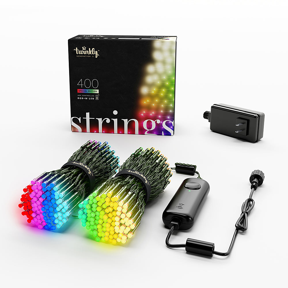 Twinkly - Smart Light Strings Special Edition 400 RGB+W LED Gen II, 105 ft - Soft White_1