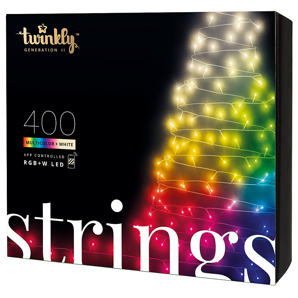 Twinkly - Smart Light Strings Special Edition 400 RGB+W LED Gen II, 105 ft - Soft White_0
