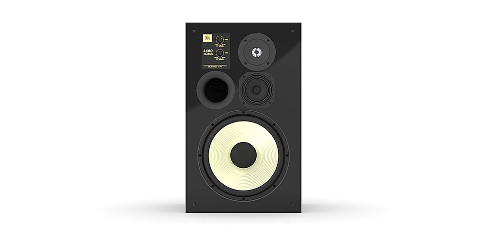 JBL - L100 Black Edition 12" 3-Way Bookshelf Loudspeakers (Each) - Black Gloss_1