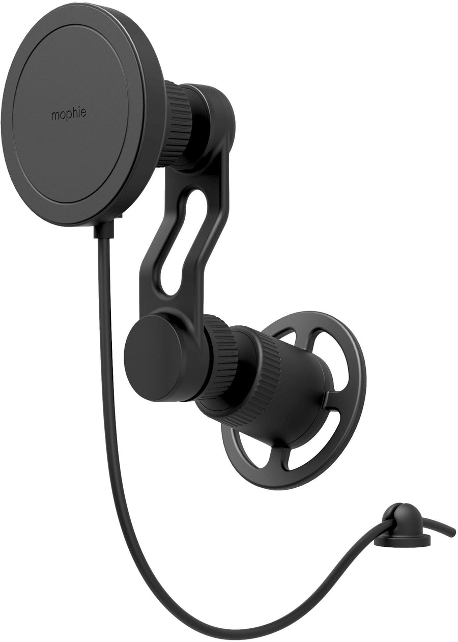 mophie - snap+ Wireless Charging Vent Mount with Adjustable Arm for MagSafe Compatible Mobile Devices - Black_0