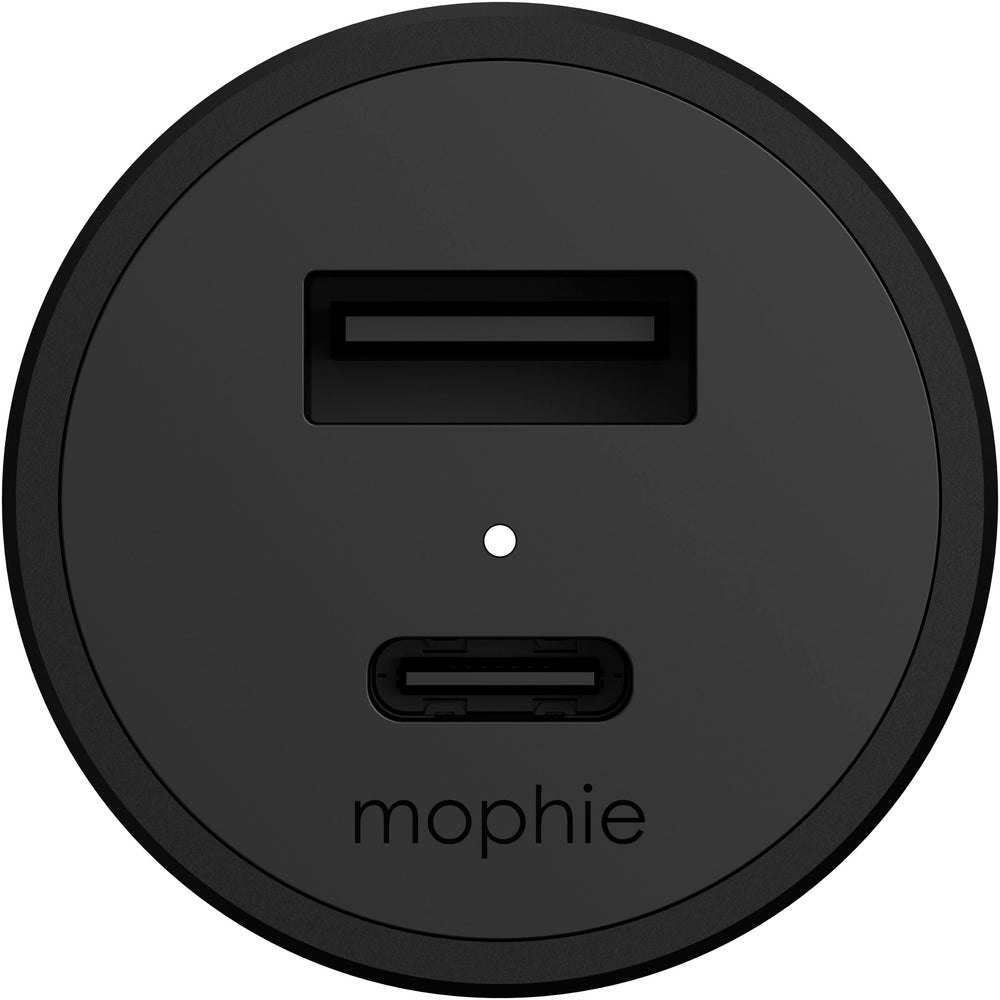 mophie - 42W Dual USB-C + USB-A Car Charger - Black_1