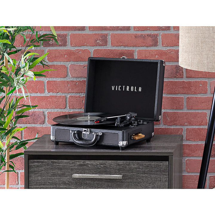 Victrola - Journey+ Cassette Bluetooth Suitcase Record Player - Black_13
