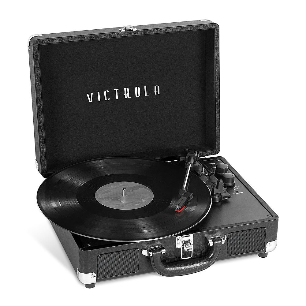 Victrola - Journey+ Cassette Bluetooth Suitcase Record Player - Black_12