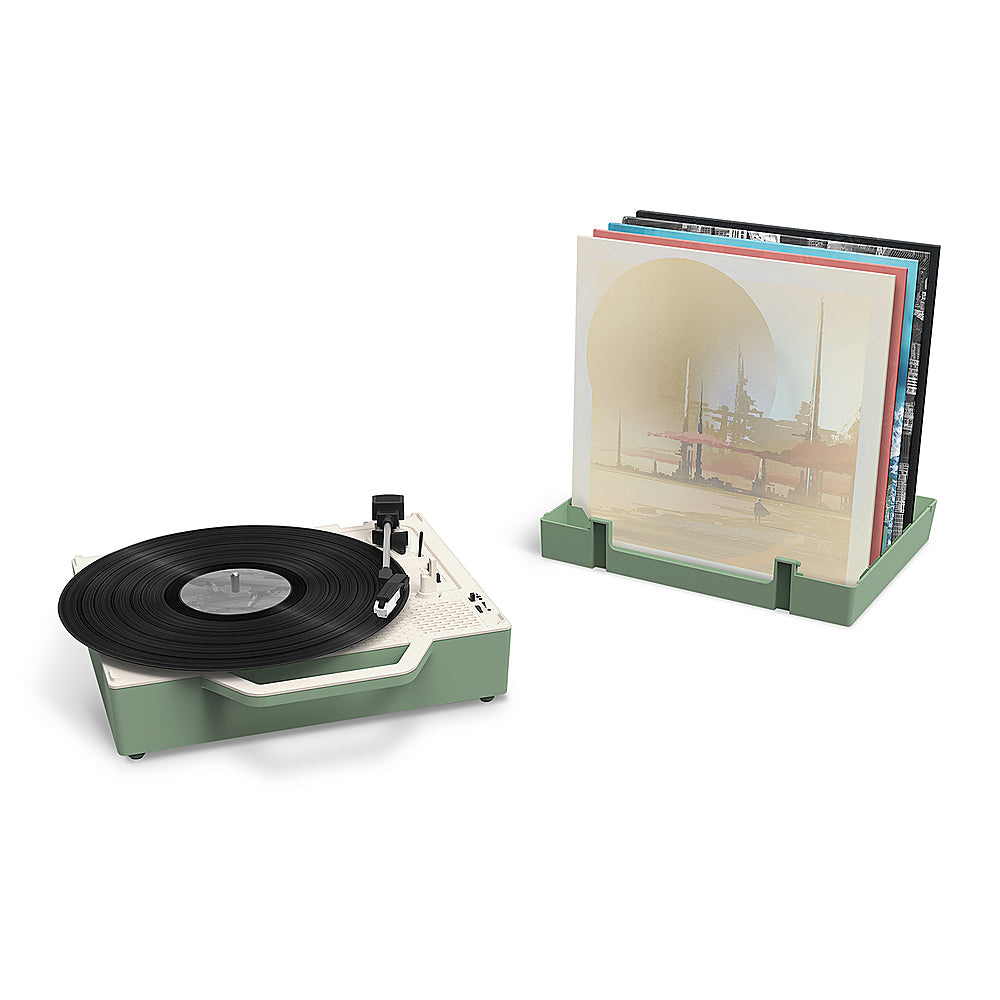 Victrola - Re-Spin Sustainable Bluetooth Suitcase Record Player - Basil Green_13