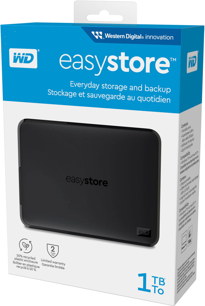 WD - Easystore 1TB External USB 3.0 Portable Hard Drive_1