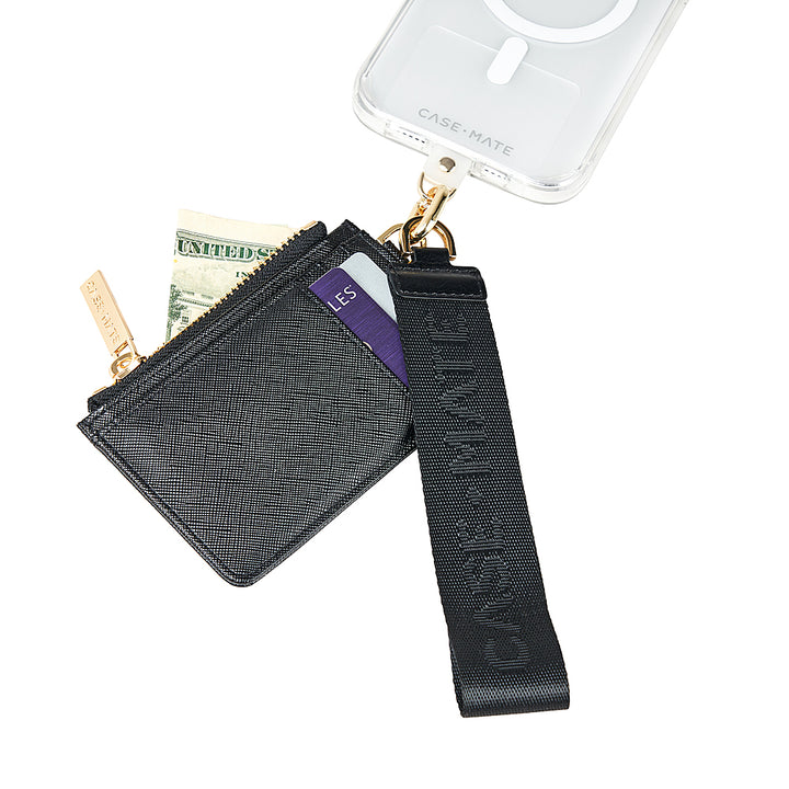 Case-Mate - Essential Strap with Wallet for Most Cell Phones - Black_2