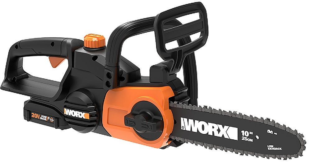 Worx WG322 20V Power Share 10" Cordless Chainsaw with Auto-Tension (Battery & Charger Included) - Black_0