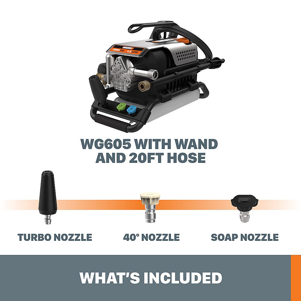 Worx WG605 13 Amp 1800 PSI Electric Pressure Washer - Black_3