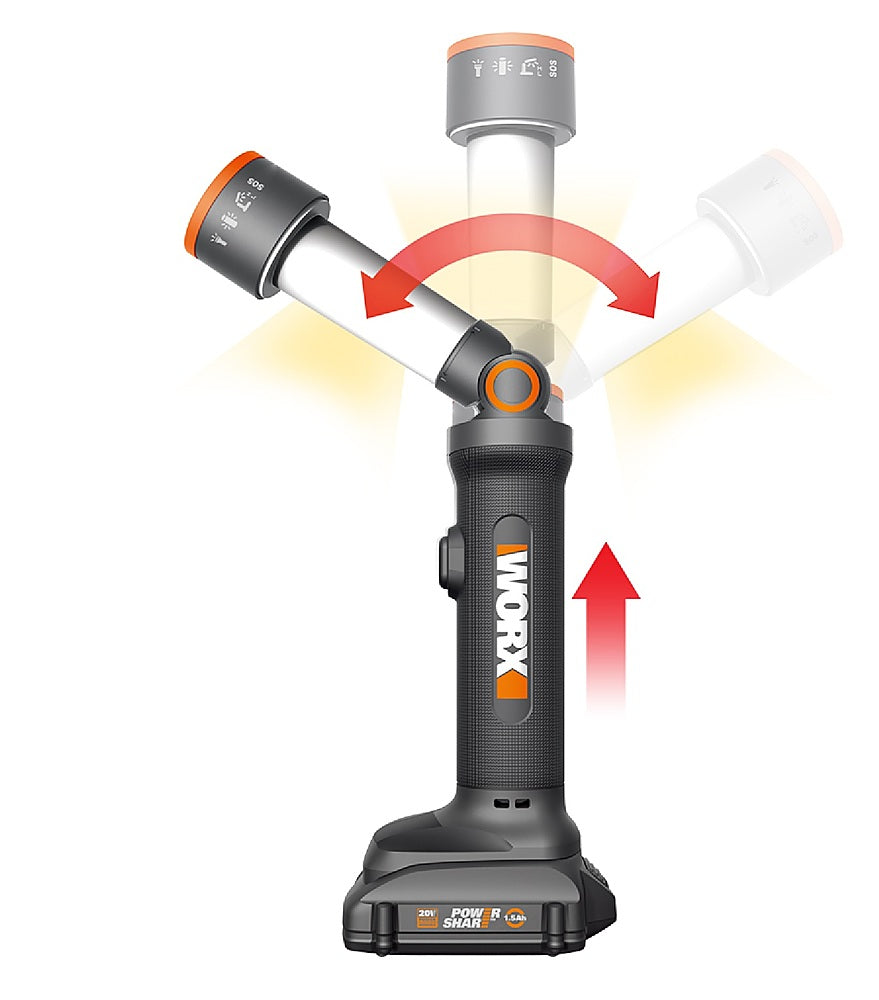 Worx WX027L 20V Power Share Multi-Function LED Flashlight (Battery & Charger Included)_0