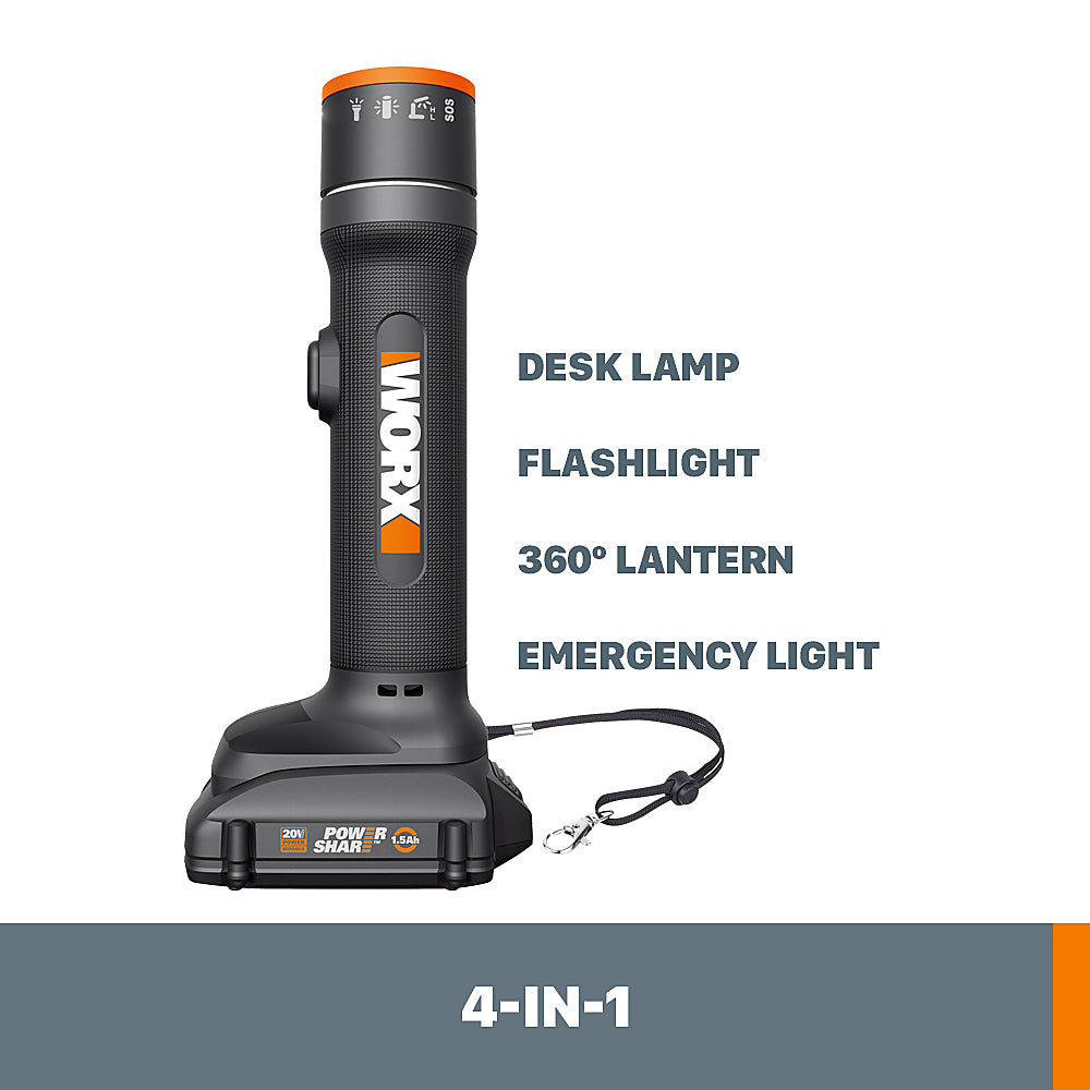 Worx WX027L 20V Power Share Multi-Function LED Flashlight (Battery & Charger Included)_2