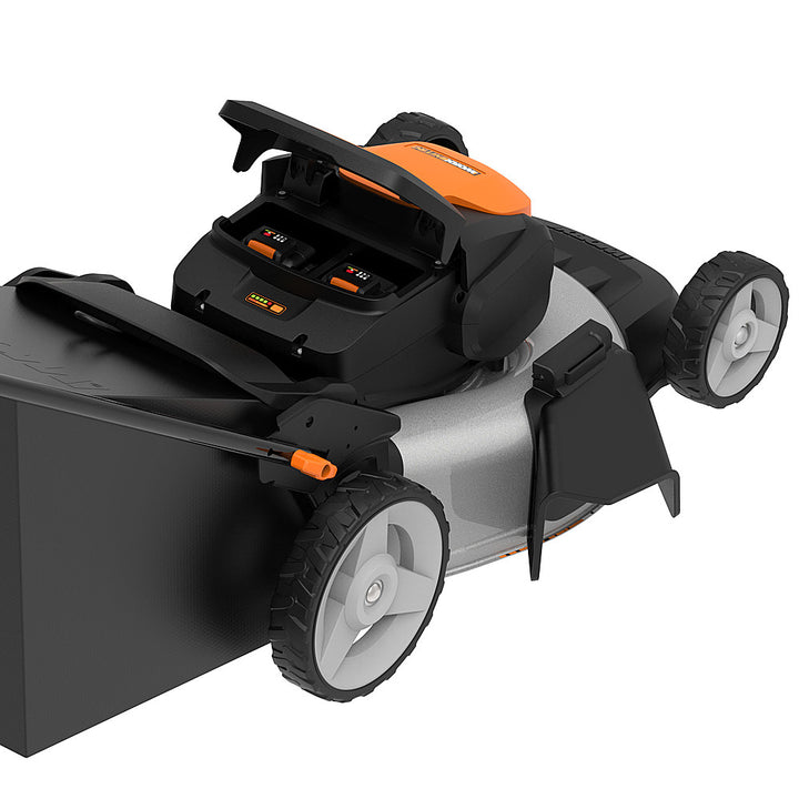Worx Nitro WG751.3 40V Power Share PRO 4.0Ah 20" Cordless Push Lawn Mower (2) Batteries and Charger Included - Black_10