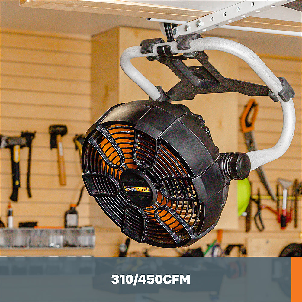 Worx WX095L Nitro 20V Power Share Cordless 9" Work Fan (Battery & Charger Included)_3