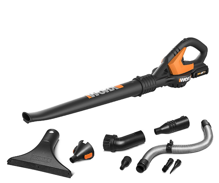 Worx WG545.1 20V Power Share WORX AIR Cordless Leaf Blower / Sweeper with 8 attachments - Black_0