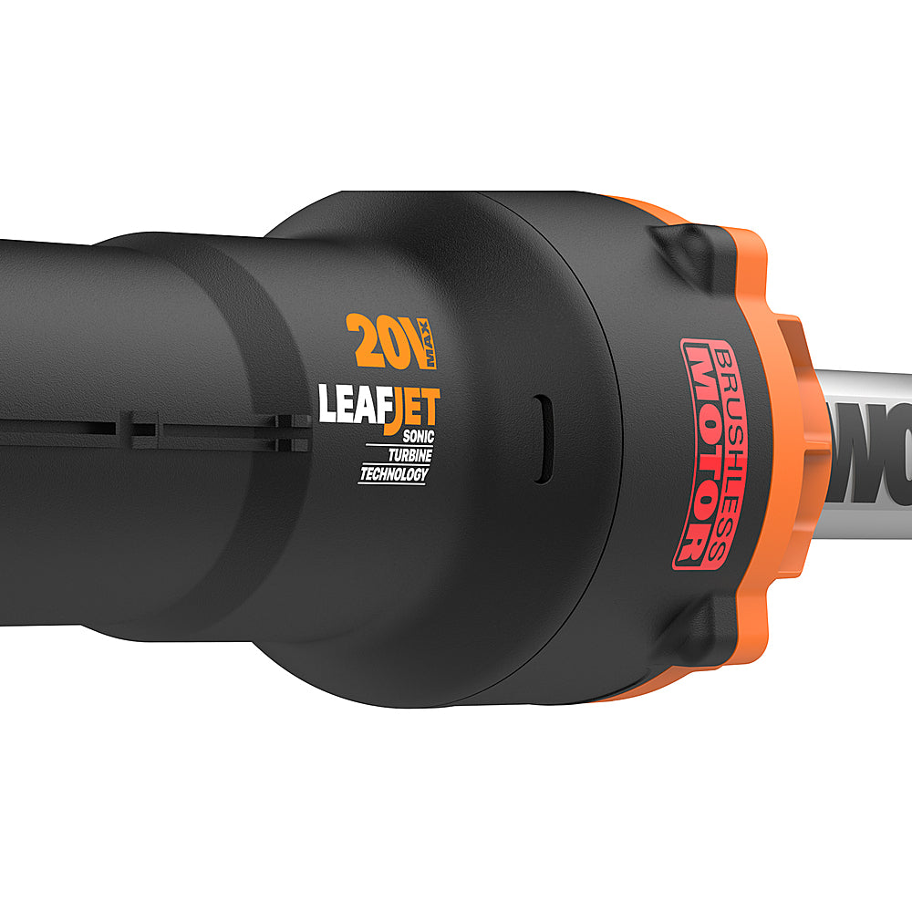 Worx WG543 20V Power Share LEAFJET 410CFM 125MPH Cordless Leaf Blower, Brushless Motor (Battery & Charger Included) - Black_5