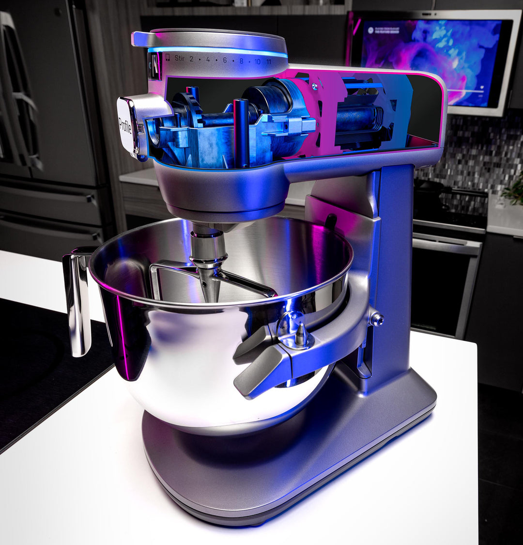 GE Profile - 7 Quart Bowl- Smart Stand Mixer with Auto Sense - Mineral Silver_7