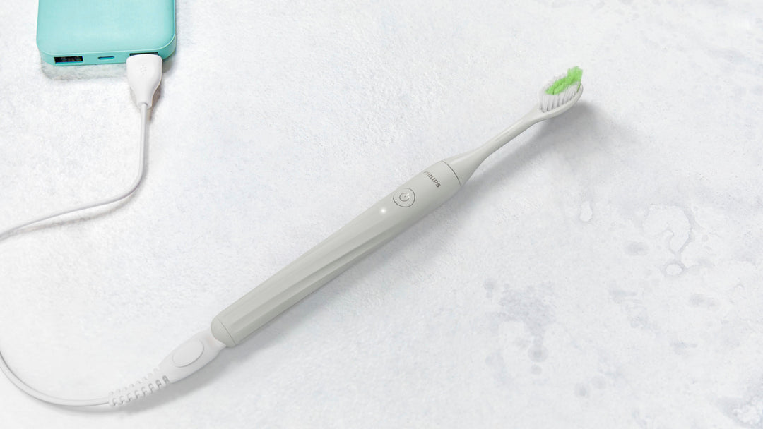 Philips One by Sonicare Rechargeable Toothbrush, Snow, HY1200/27 - Snow_9