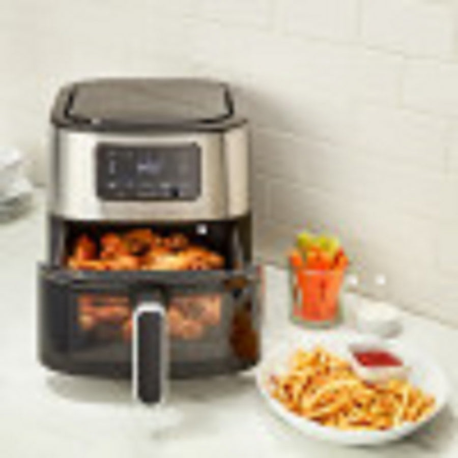 Cuisinart - Basket Air Fryer - Stainless Steel and Black_0