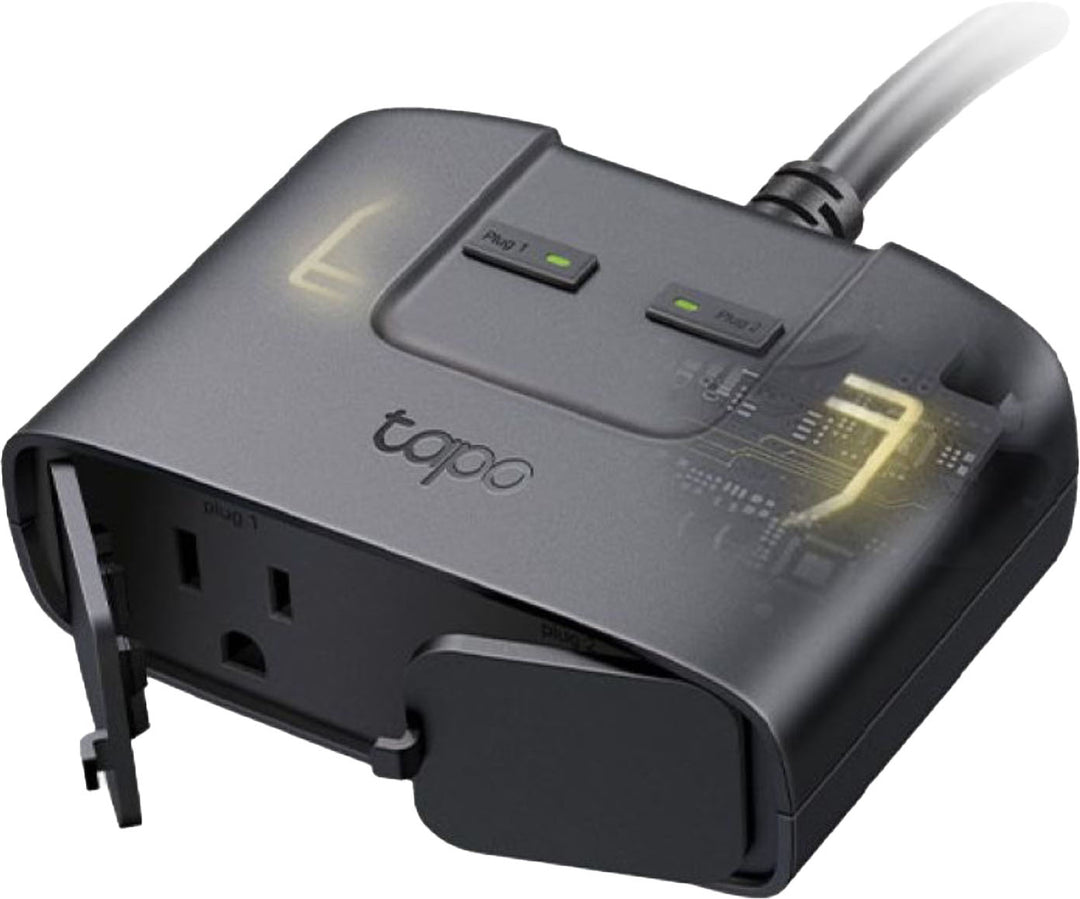 TP-Link - Tapo Smart Wi-Fi Outdoor Plug with Matter - Black_0