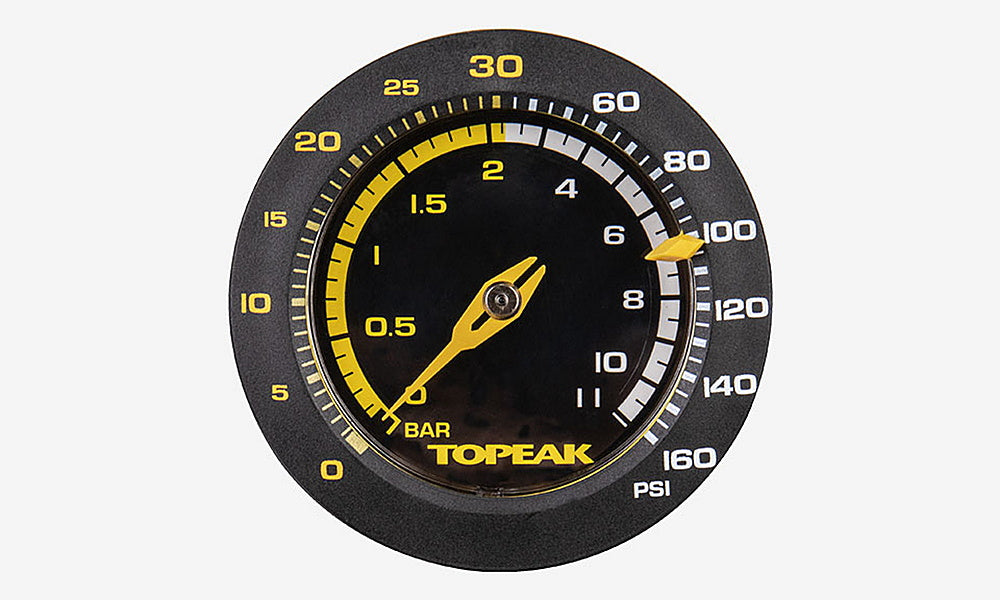 Topeak - JoeBlow Sport 2Stage Floor Pump, 160 PSI/11 BAR, TwinHead DX5 - Yellow_1